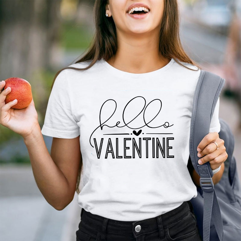 Hello Valentine Teacher T-Shirt
