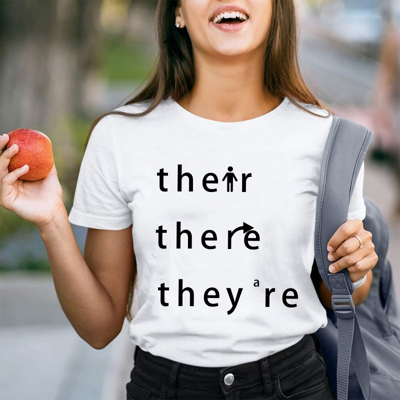 Their There They're Grammar Teacher T-Shirt