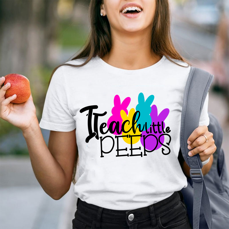 Hip Hop I Teach Little Peeps Teacher T-Shirt