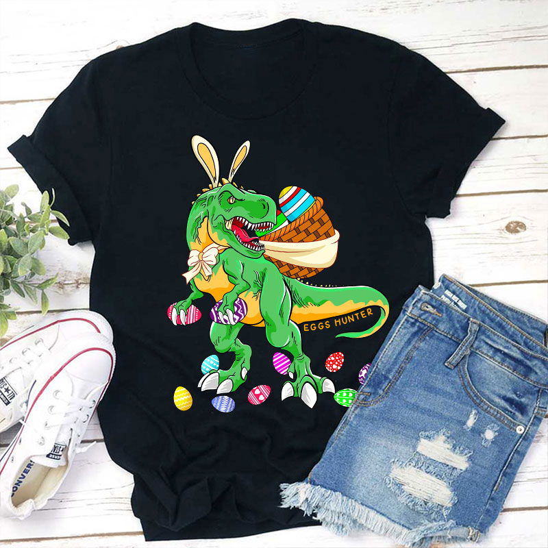 Happy Dinosaur Easter Teacher T-Shirt