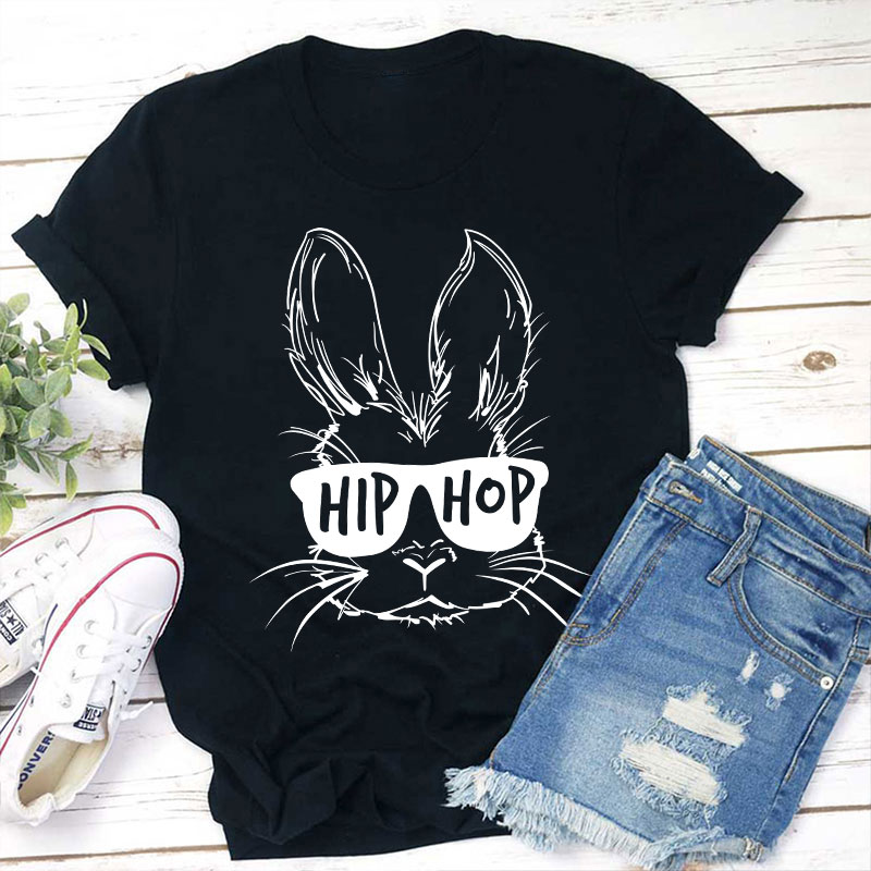 Hip Hop Bunny Teacher T-Shirt