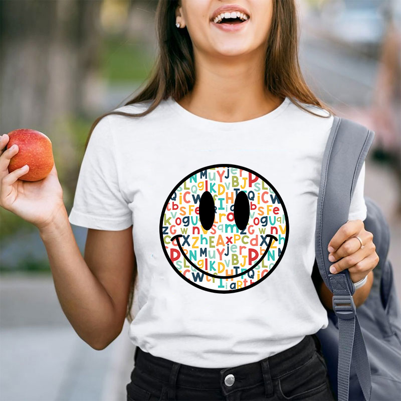 Abc Smiley Face Teacher T-Shirt