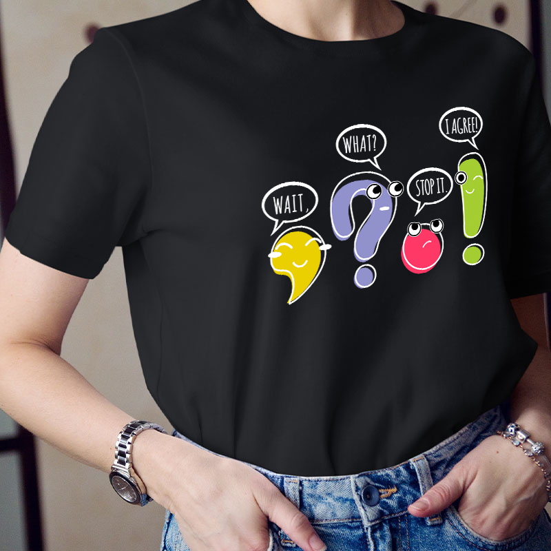 Punctuation Funny Grammar Teacher T-Shirt
