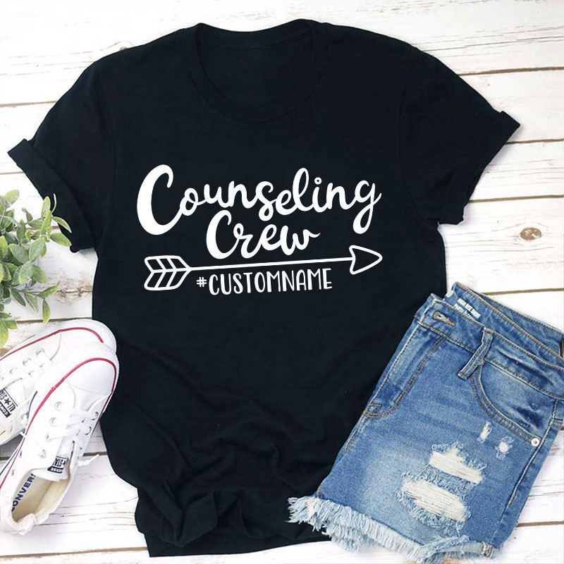 Personalized Counseling Crew Teacher T-Shirt