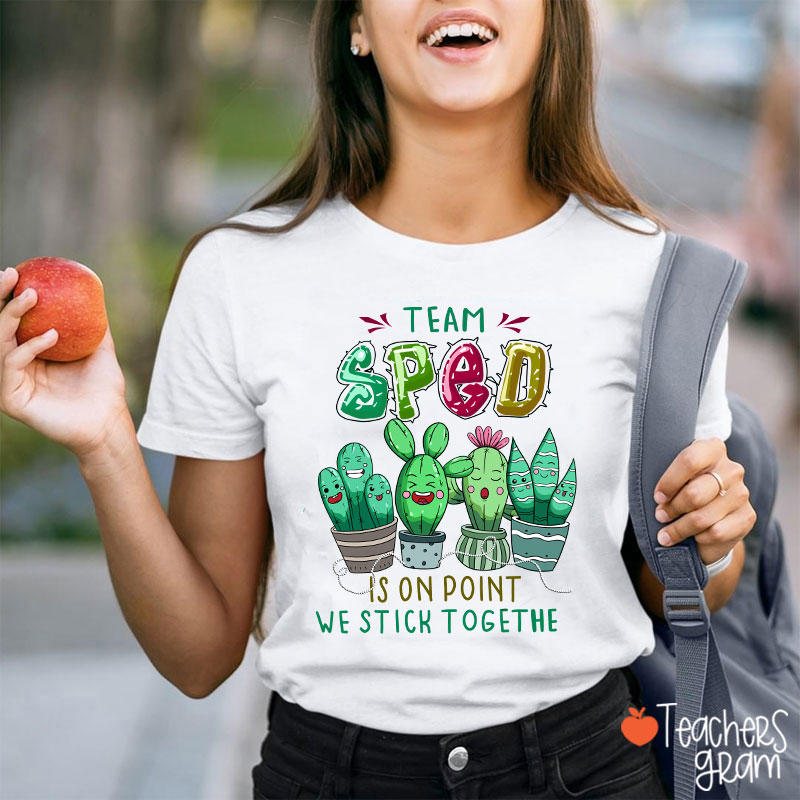 Team Sped Is On Point We Stich Together T-Shirt