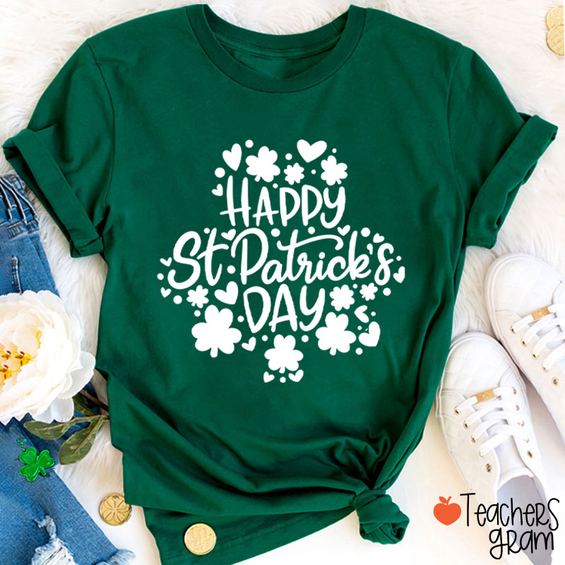 Happy St Patrick's Day Teacher T-Shirt