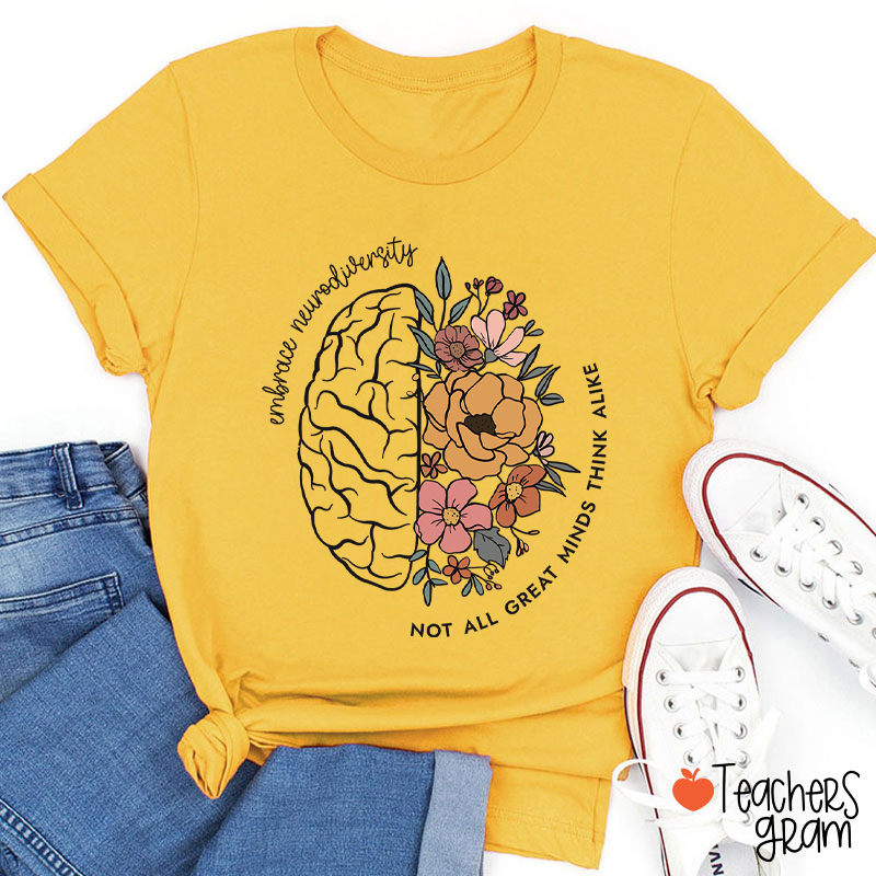 Embrace Neurodiversity Teacher T-Shirt