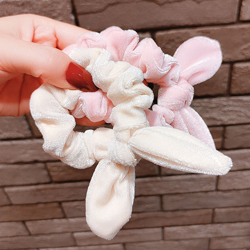 Plush Bunny Ears Teacher Scrunchies