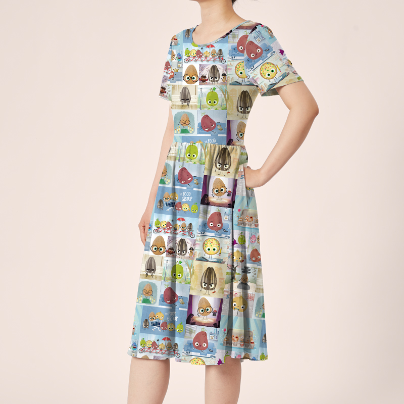 The Smart Cookie The Bad Seed Teacher Printed One Piece Dress