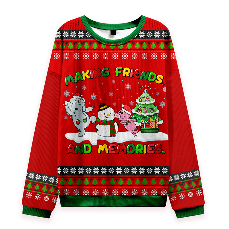 Making Friends And Memories Teacher Knit Sweatshirt