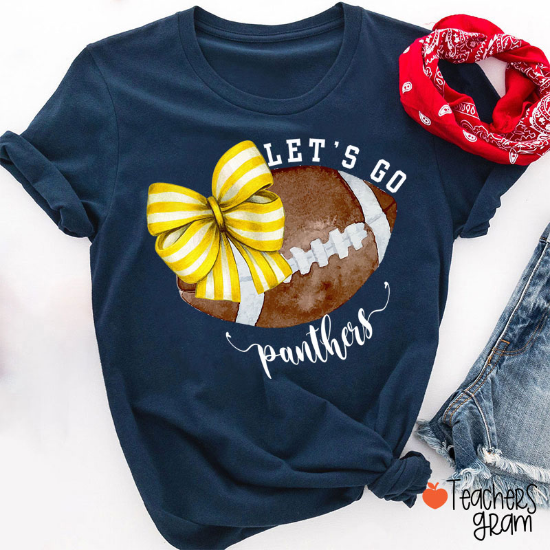 Personalized Sports And Mascot Let's Go Teacher T-Shirt