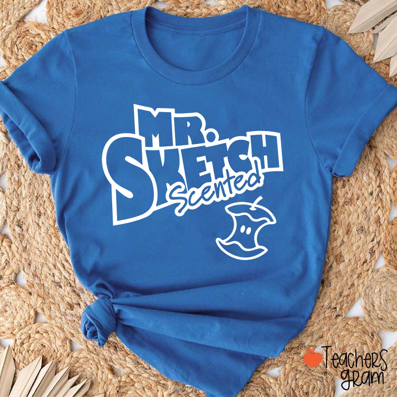 Personalized Scented Marker Matching Teacher T-Shirt