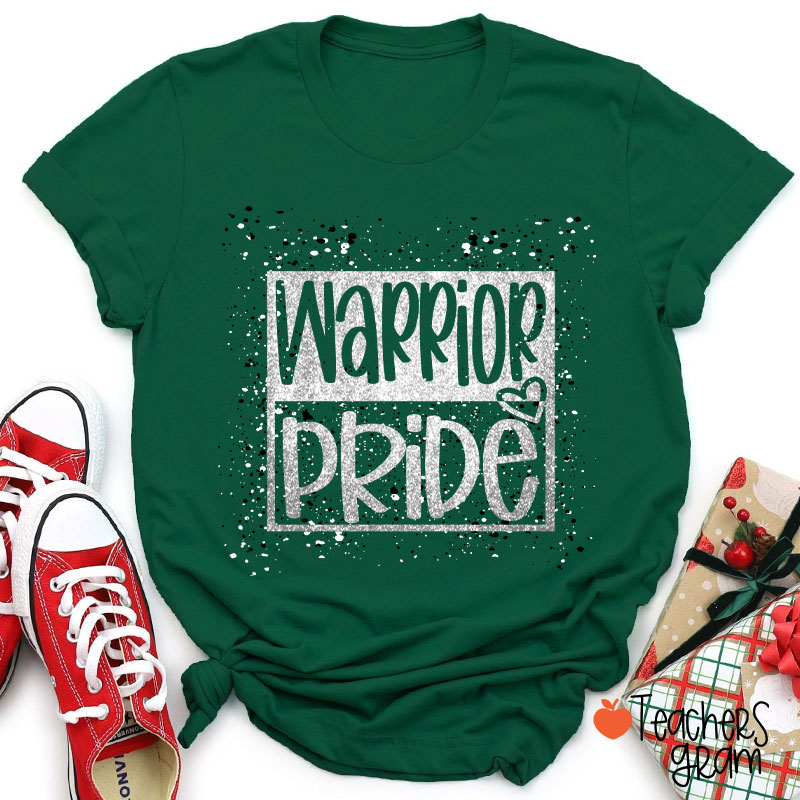 Personalized Mascot Confetti And Imitation Glitter Teacher T-Shirt
