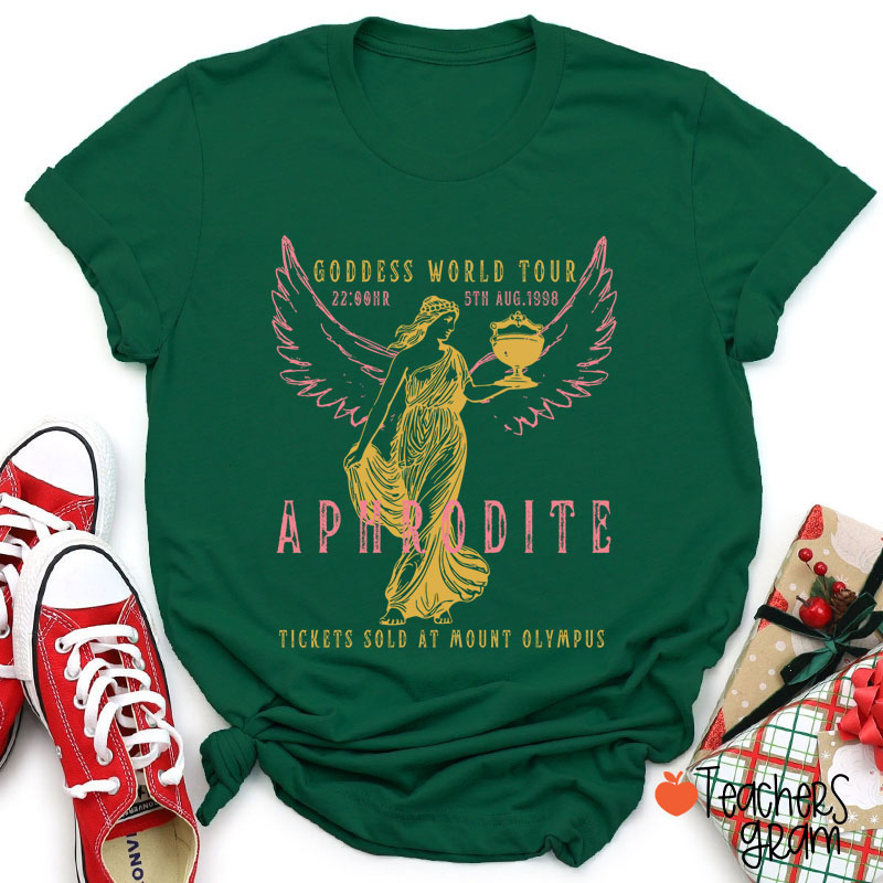 Aphrodite Goddess World Tour Teacher T-Shirt