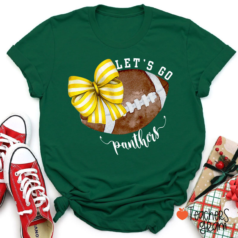 Personalized Sports And Mascot Let's Go Teacher T-Shirt