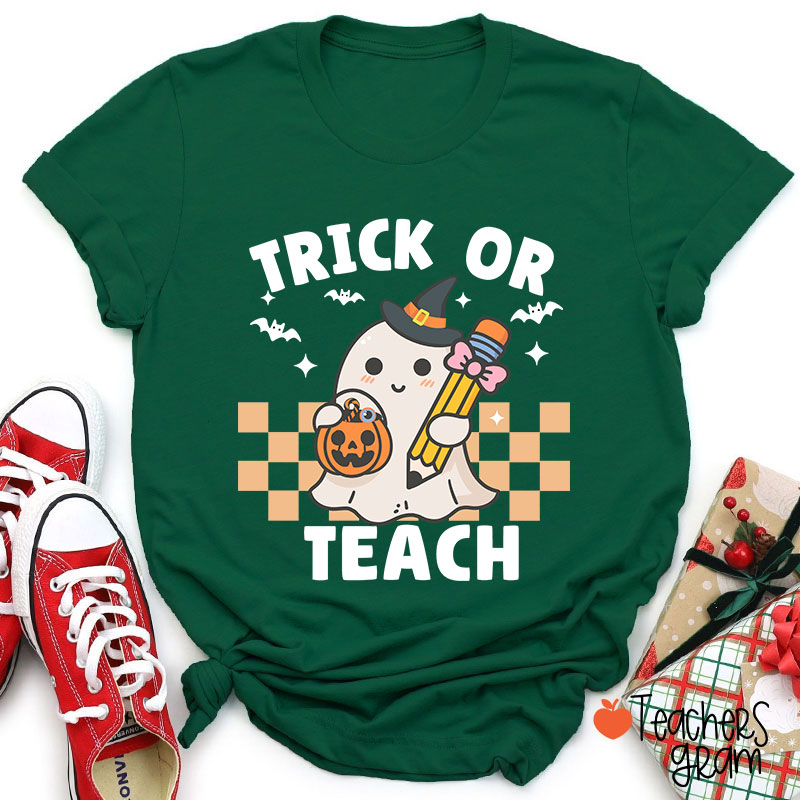 Halloween Trick Or Teach Teacher T-Shirt