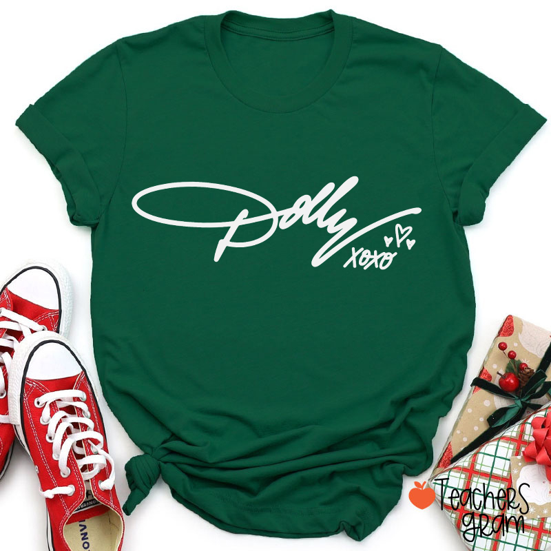 Dolly XOXO Teacher T-Shirt