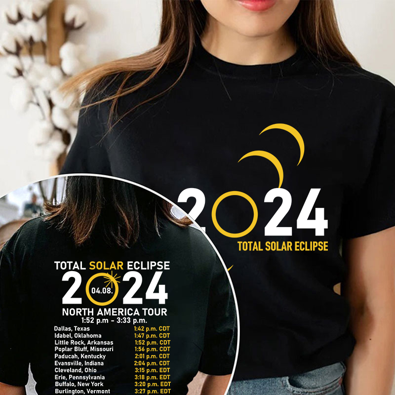 Total Solar Eclipse Teacher Two Sided T-Shirt
