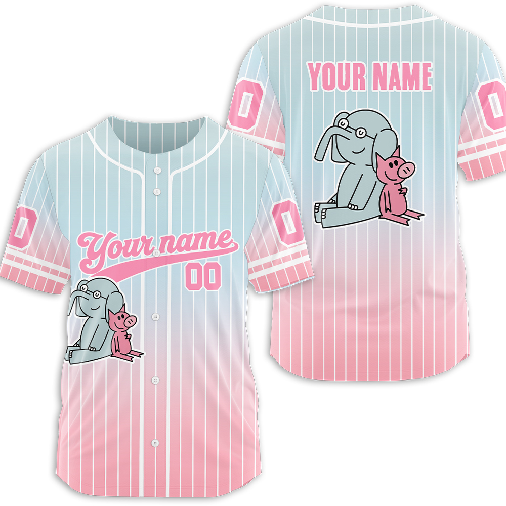 Personalized Name And Number Good Friends Teacher Baseball Jersey