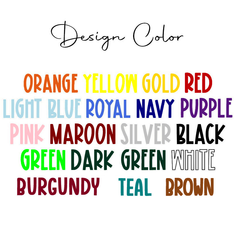 Personalized Mascot Flowers Contrast Color Line Teacher T-Shirt