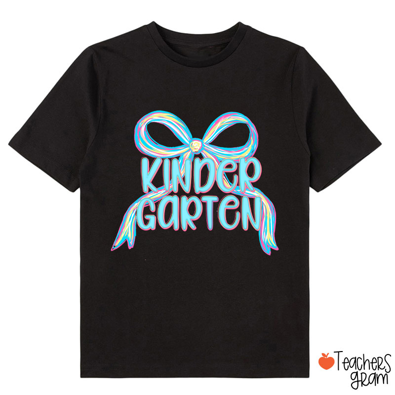 Personalized Grade Blue Bow Class T-Shirt