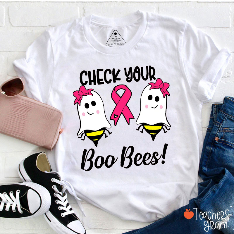 Check Your Boo Bees Teacher T-Shirt