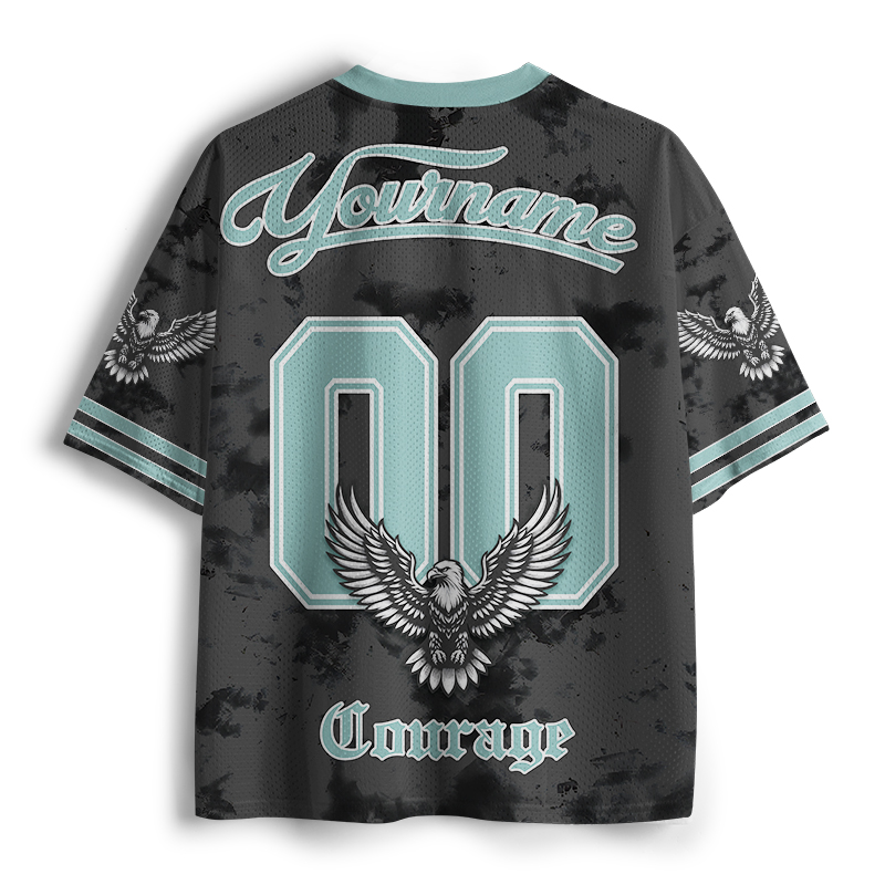 Personalized Name And Number Courage Eagels Teacher Mesh Jersey