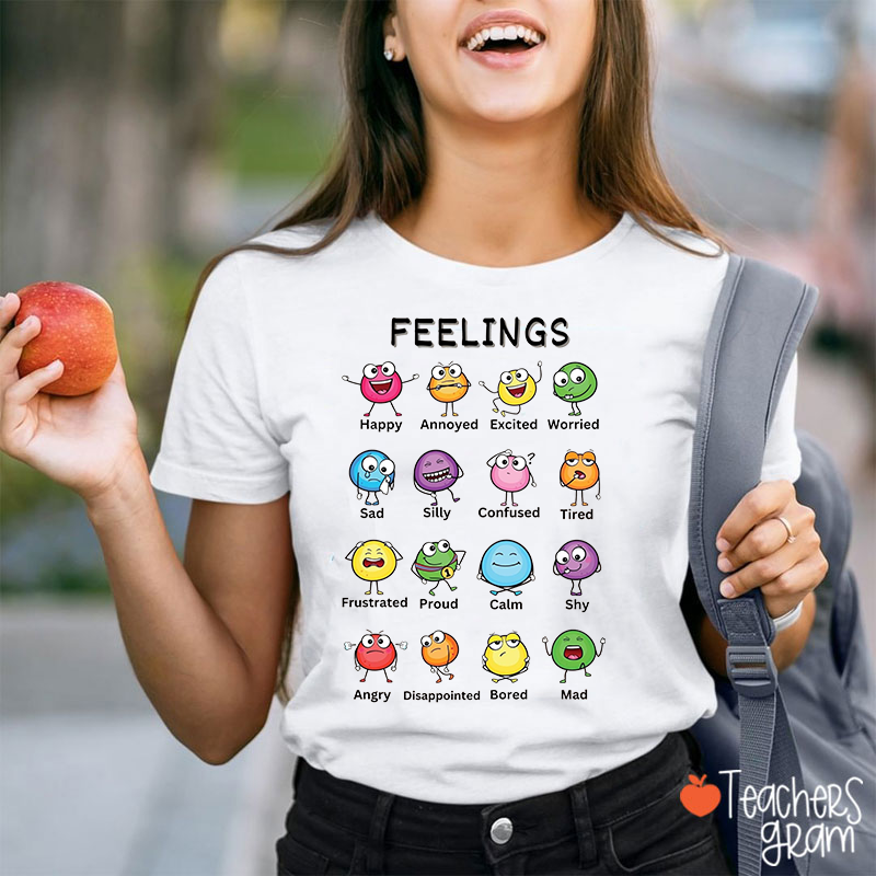 Various Feelings Teacher T-Shirt