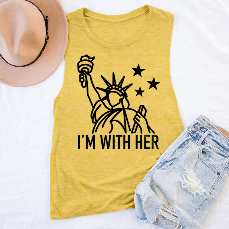 I'm With Her Teacher Tank Top