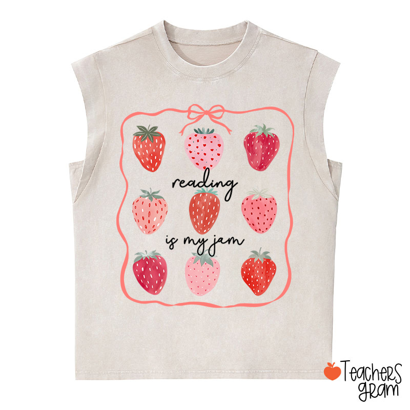 Personalized Grade You Are My Jam Teacher Washed Tank Top