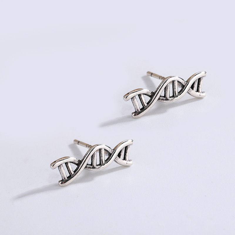Double Helix Stud Earrings