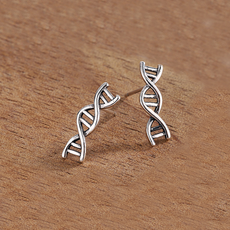 Double Helix Stud Earrings