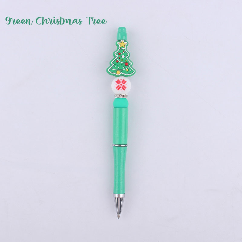 Personalized Christmas Silicone Bead Ballpoint Teacher Pens(30% Off Buy 10+, 50% Off Buy 30+)
