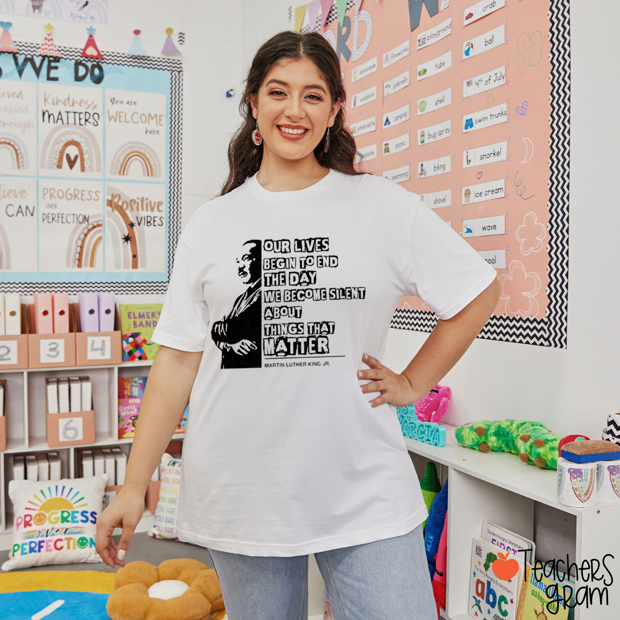 Our Lives Begin To End Teacher T-Shirt
