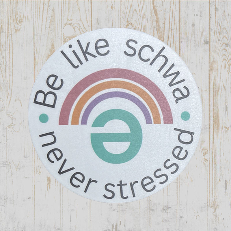 Be Like Schwa Teacher Stickers