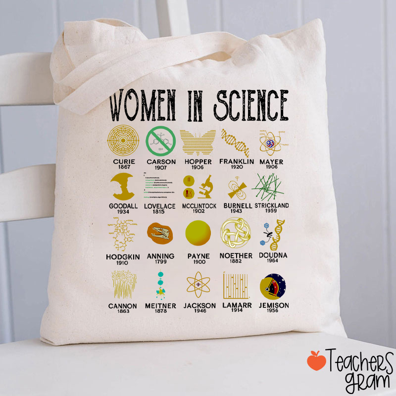 Smart Women In Science Teacher Tote Bag