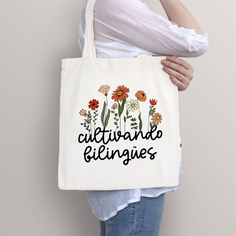 Cultivando Bilingues Spanish Teacher Tote Bag Tote Bag