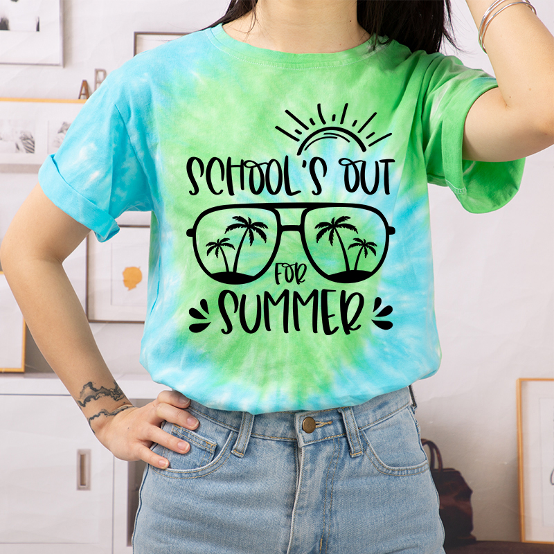 School's Out For Summer Teacher Tie-dye T-Shirt