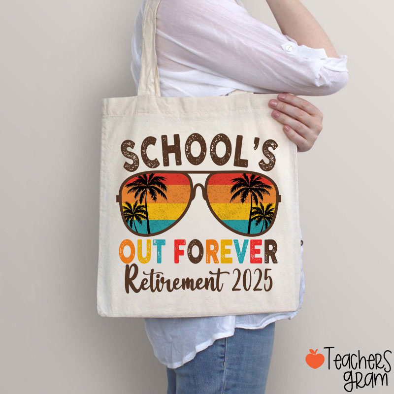 Personalized Bruh I Out Retirement Teacher Tote Bag