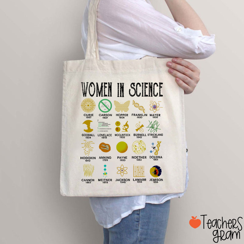 Smart Women In Science Teacher Tote Bag