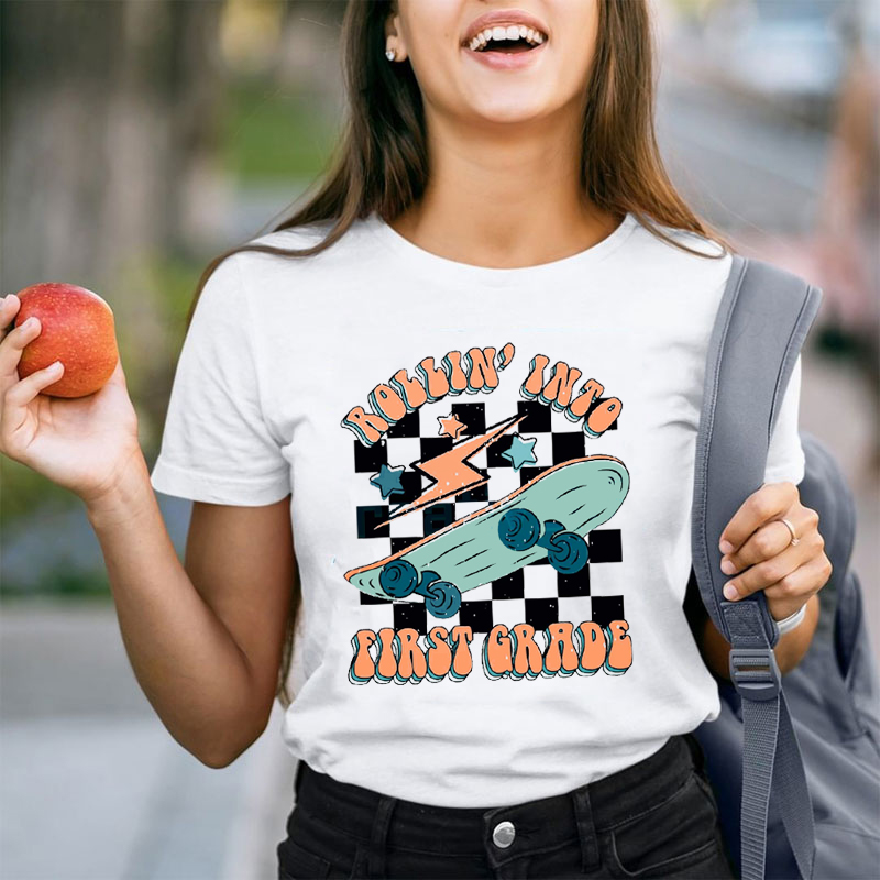 Personalized Rolling Into My Class Teacher T-Shirt