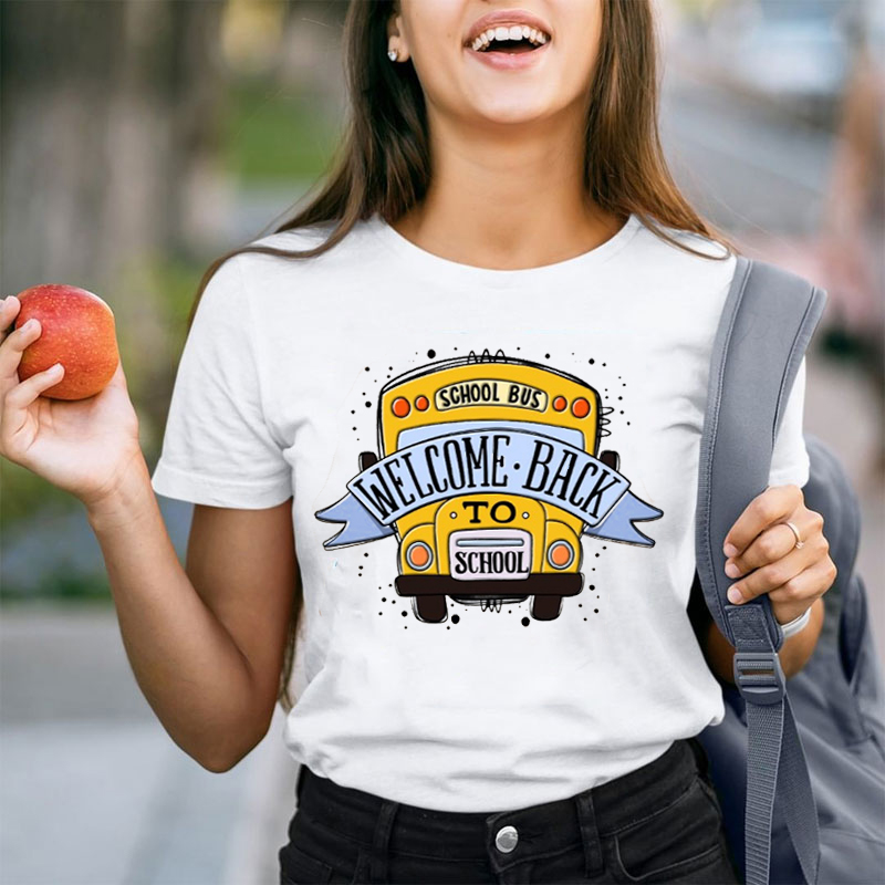Welcome Back To School School Bus Teacher T-Shirt