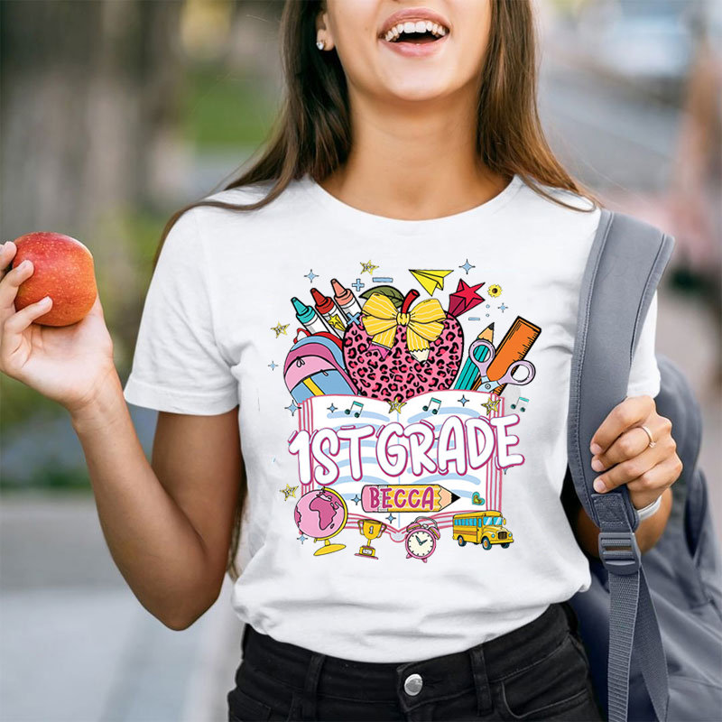 Personalized Ready For School Teacher T-Shirt