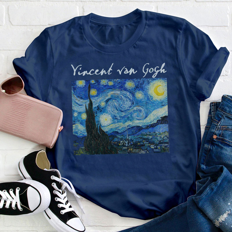 Starry Starry Night Teacher T-Shirt