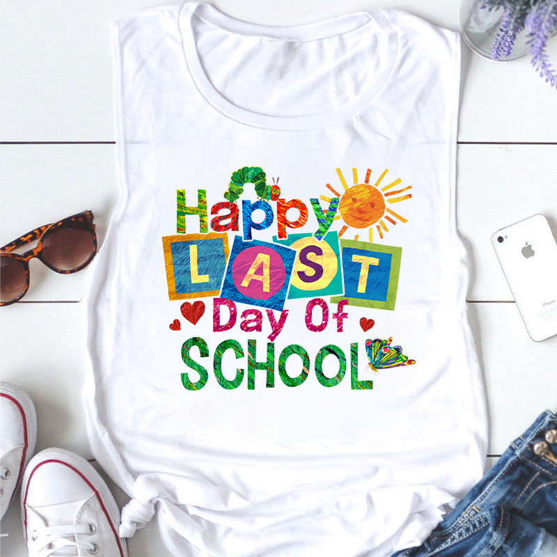 Summer Happy Last Day Of School Teacher Tank Top