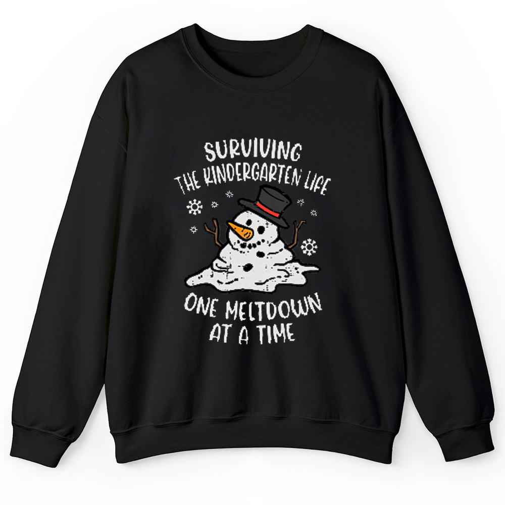 Personalized Surviving The Teacher Life One Meltdown At A Time Teacher Sweatshirt