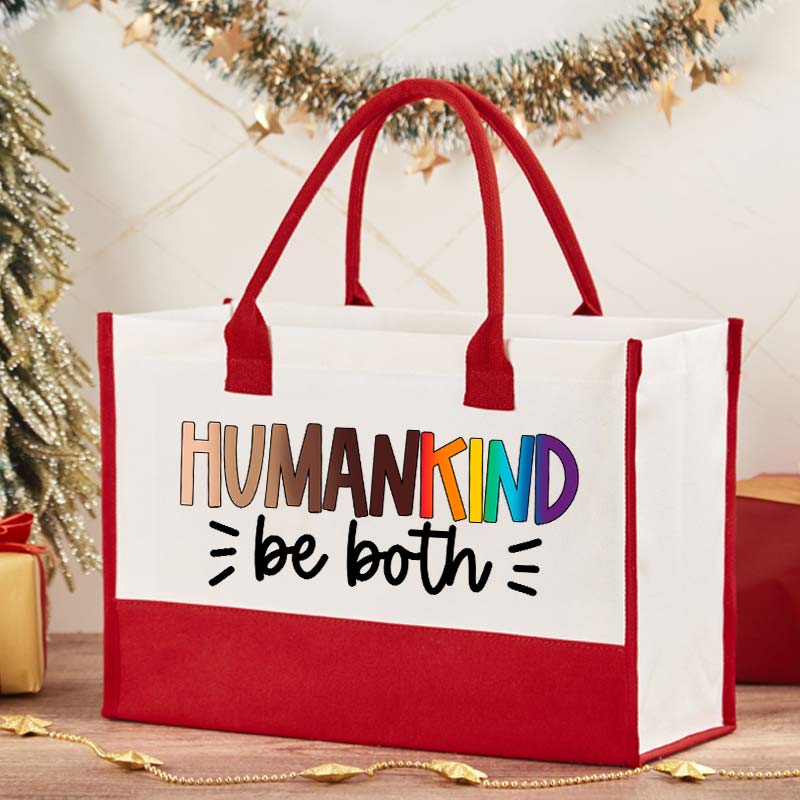 Human Kind Be Both Teacher Cotton Tote Bag