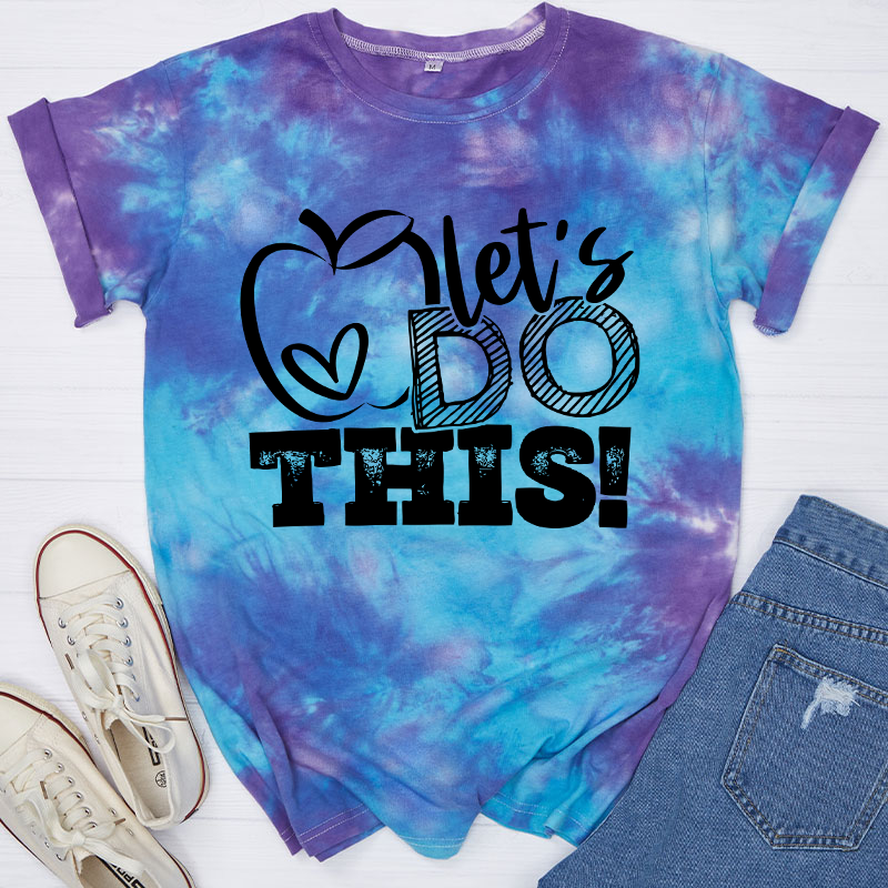 Kiddo Let's Do It Teacher Tie-dye T-Shirt