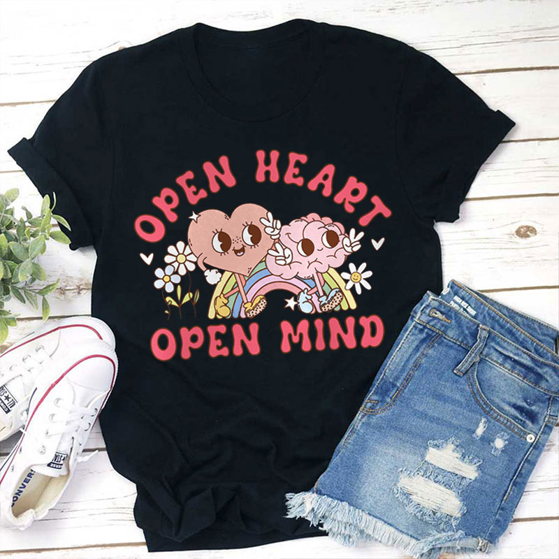 Open Heart Open Mind Teacher T-Shirt