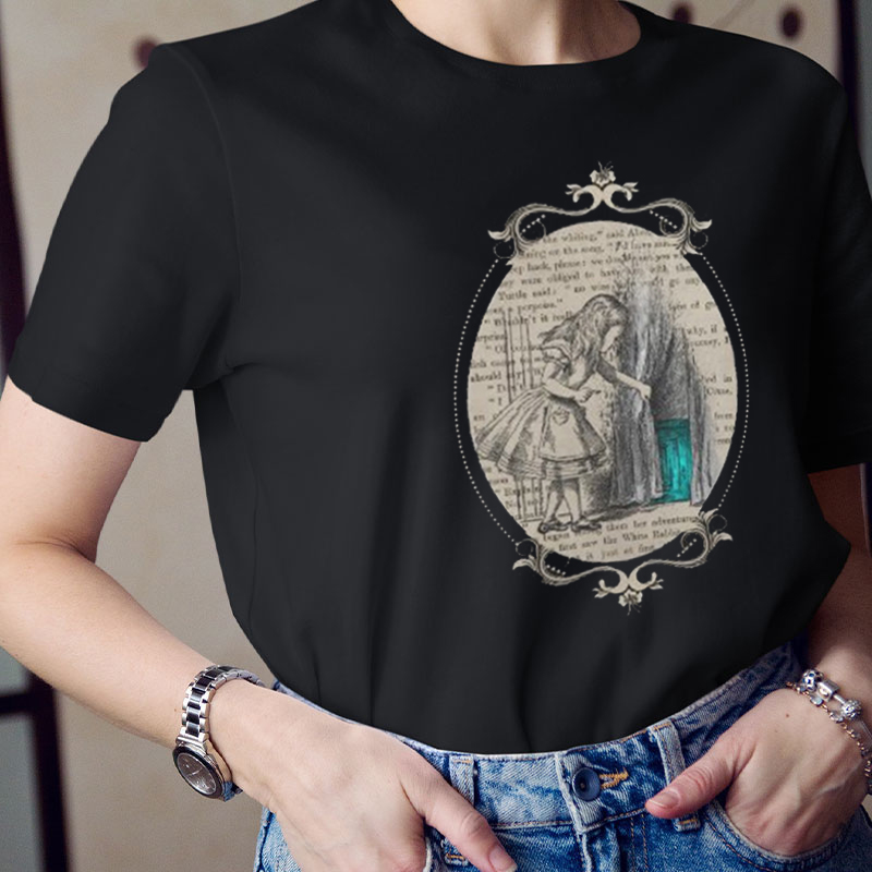 Follow The White Rabbit Teacher T-Shirt